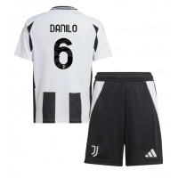 Maglia Calcio Juventus Danilo Luiz #6 Prima Divisa Bambino 2024-25 Manica Corta (+ pantaloncini)